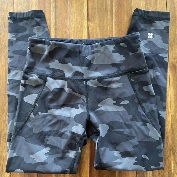 Sweaty Betty power Camo 7/8 leggings black and gray - Picture 2 of 9
